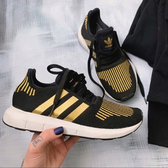 adidas swift black gold